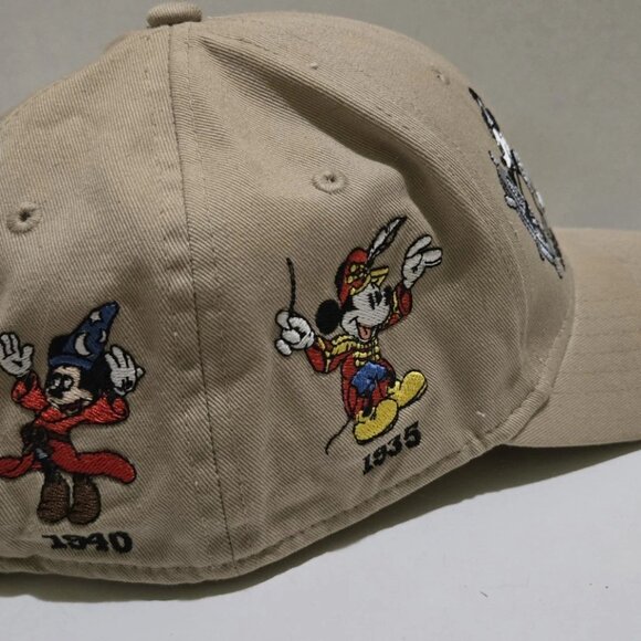 Disney Mickey Mouse Vintage Embroidered Hat Through The Years Adjustable - Picture 2 of 5